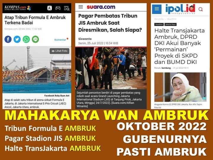 Halte Transjakarta Ambruk Padahal Baru Dibangun, Ketua DPRD DKI: Buat Apa Ada 