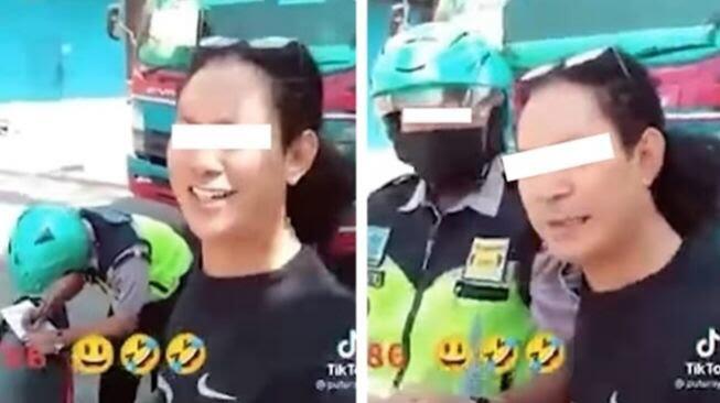 Viral Sopir Truk Ditilang Satpam di Kawasan Pabrik : Lagi Main Polisi-polisian