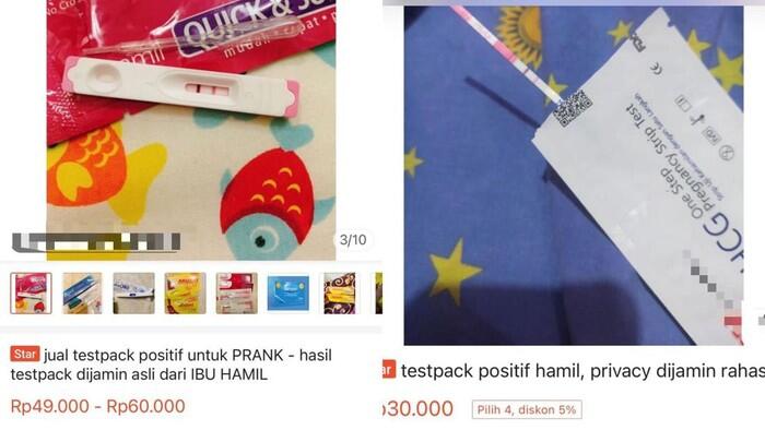 Media Sosial Dihebohkan dengan Penjual Test Pack Hasil Positif di Olshop, Untuk Apa?