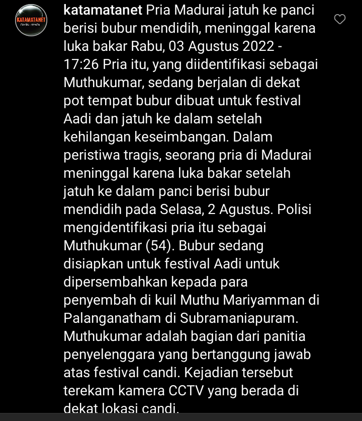 Pria Ini Tercebur Kuali Panas Sampai Nyawa Melayang Karena Hilang Keseimbangan 