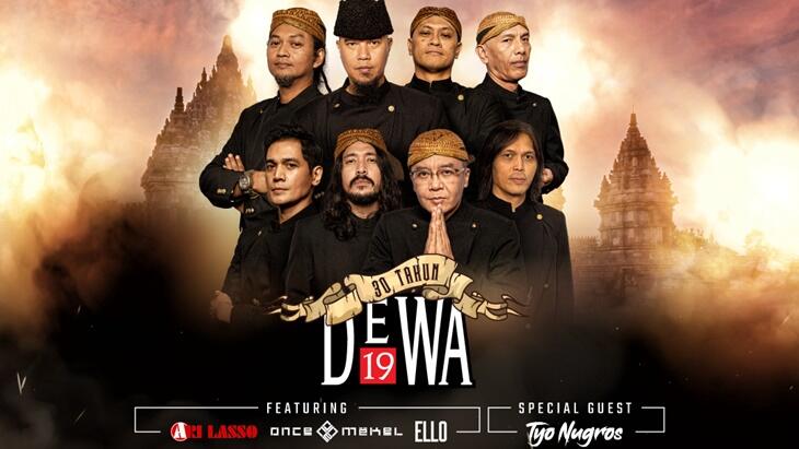 Pentas Konser Musik 30 Tahun Dewa 19 Membuat Gegap Gempita Prambanan Yogyakarta