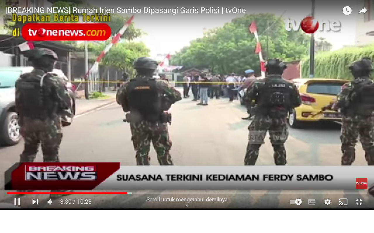 Jelang Pengumuman Tersangka, Fumah Ferdy Sambo Digeledah