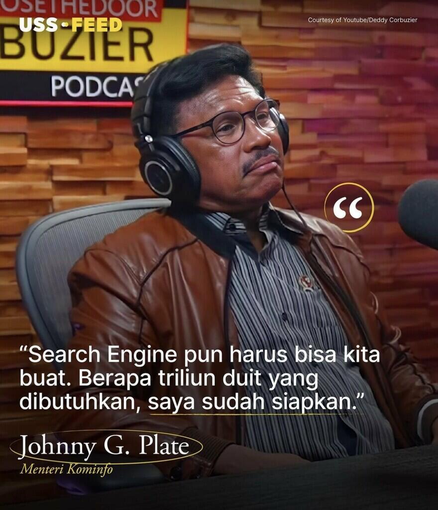 Viral Soal Seacrh Engine Gatotkaca, Menteri Johnny: Kami Belum Siapkan, Mahal