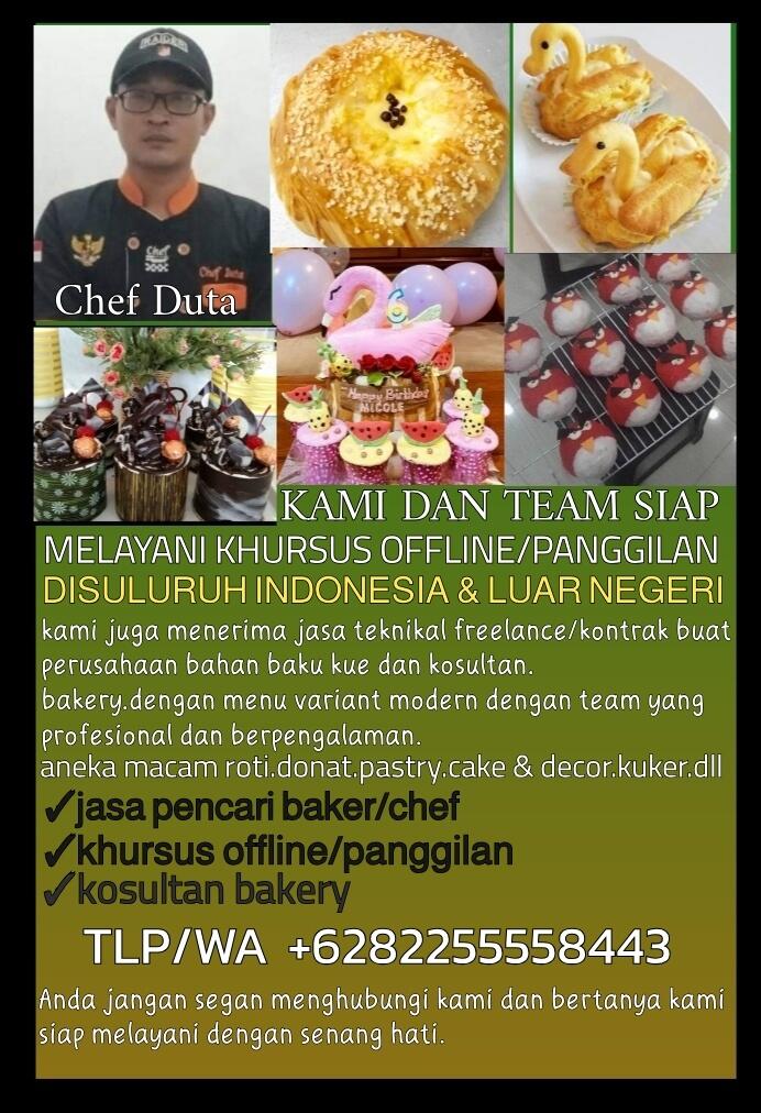 Kosultan Bakery Dan Khursus Jasa Pencari Baker/Chef