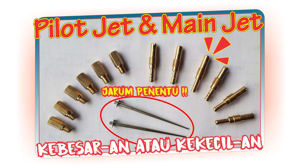 Ternyata Begini Jika Pilot Jet dan Main Jet Terlalu Kecil Atau Terlalu Besar