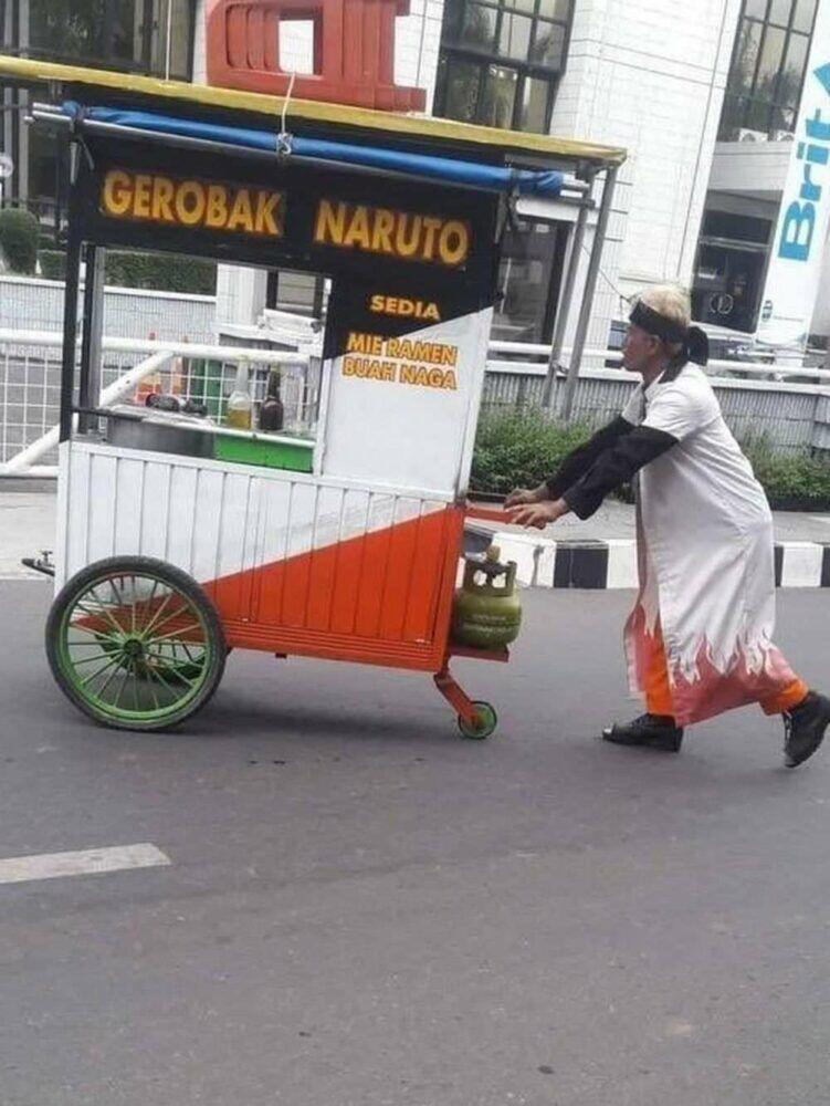 VIRAL AKSI KOCAK PARA PEDAGANG KAKI LIMA