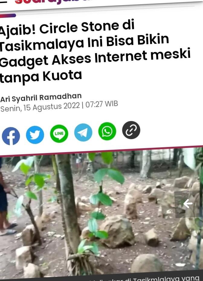 Heboh, Penemuan Circle Stone Di Tasikmalaya Bisa Buat Warga Internetan Gratis!