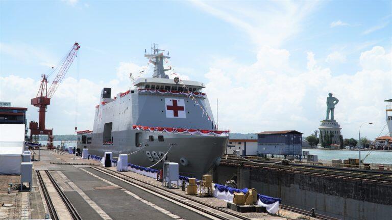 Kado HUT RI, PT PAL Luncurkan Kapal Rumah Sakit KRI dr. Radjiman Wedyodiningrat-992