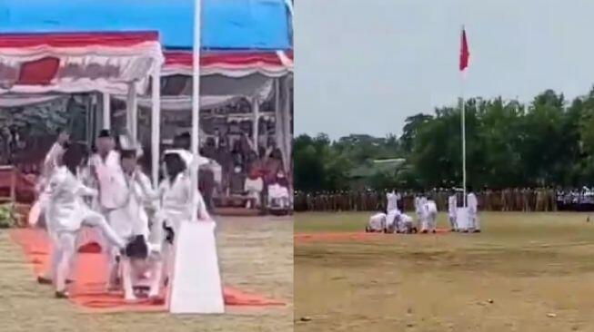 Diduga Joget Saat Bertugas, Pasukan Paskibra Bekasi Tuai Pro Kontra di Media Sosial