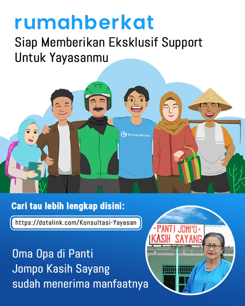 eksklusif support dari kami rumahberkat!