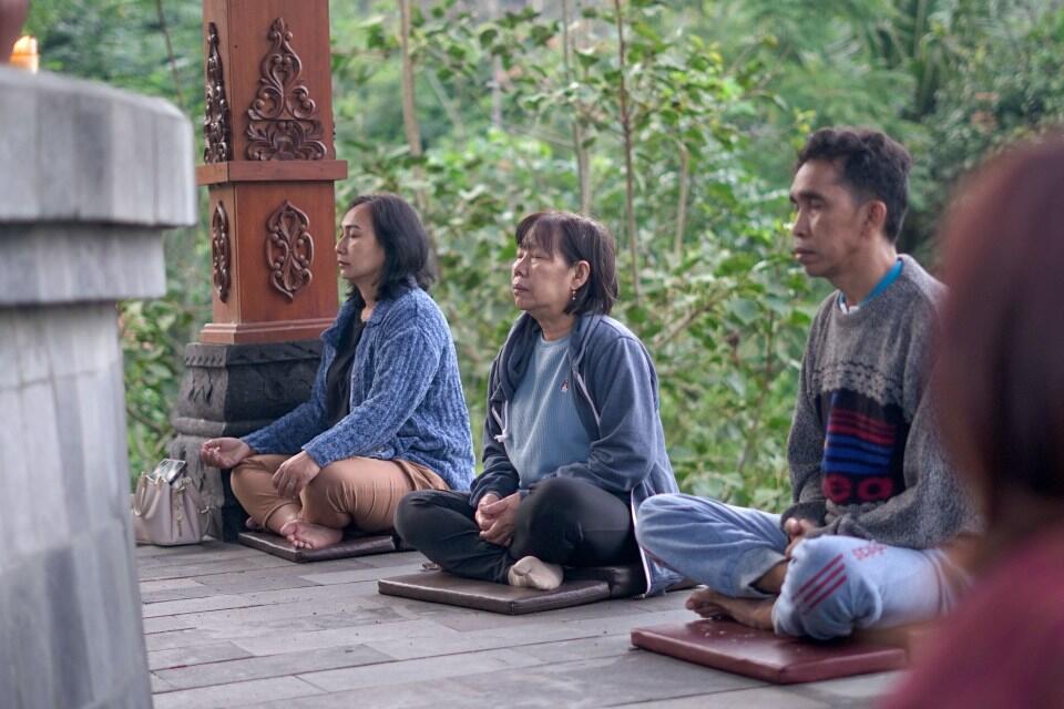 Foto Kedamaian Meditasi di Dusun Krecek Temanggung