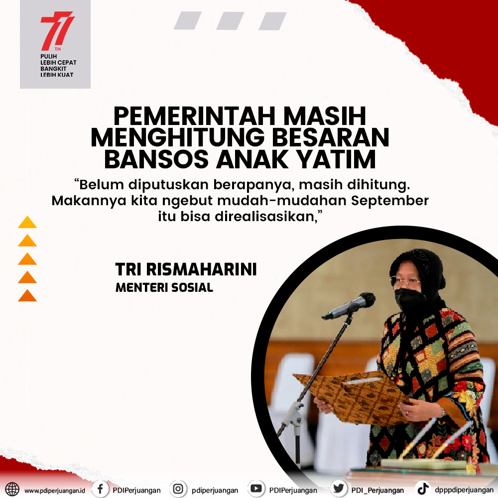 Menteri Sosial : Bansos Anak Yatim Cair September 2022