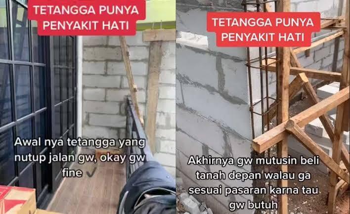 Tetangga Tutup Jalan Dengan Tembok, Hikmah Kalau Hidup Bertetangga Harus Baik!