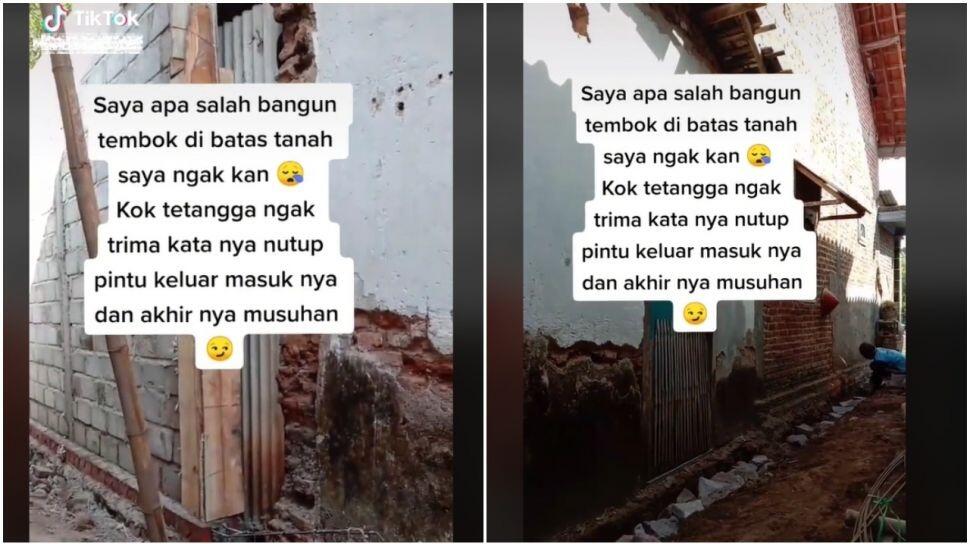 Tetangga Tutup Jalan Dengan Tembok, Hikmah Kalau Hidup Bertetangga Harus Baik!