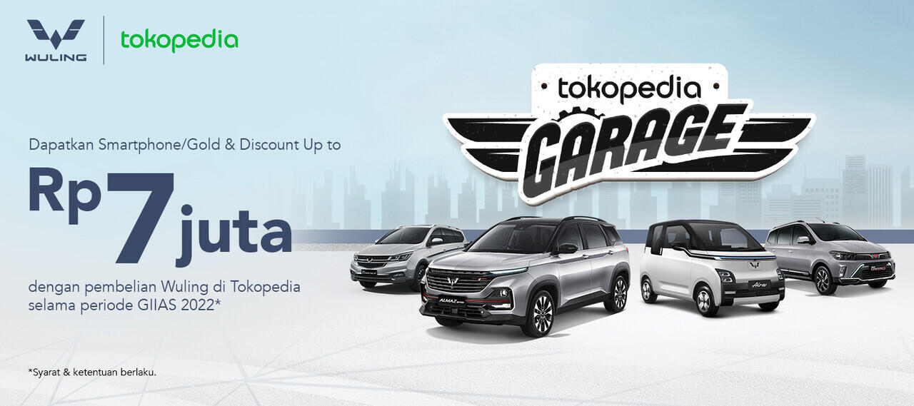 Beli Wuling di Tokopedia Selama GIIAS 2022, Hemat Hingga 7 Juta Rupiah