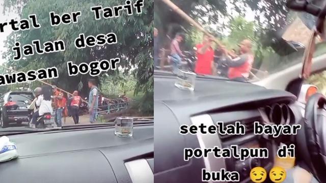 Update Viral Jalan Desa di Bogor Diportal dan BerTarif, Polisi Langsung Bertindak.