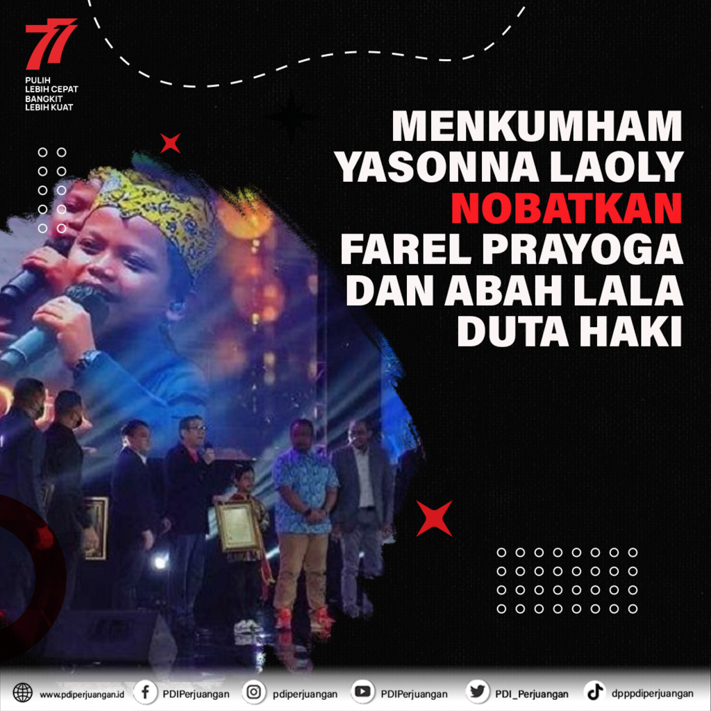 Yasonna Nobatkan Farel Prayoga &amp; Abah Lala Duta HAKI