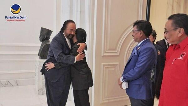 Saat Puan Ulangi Pertanyaan soal Ganjar Bacapres NasDem ke Surya Paloh