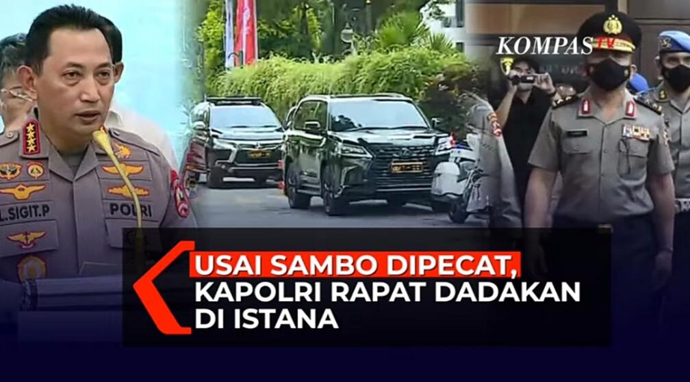 Usai Sambo Dipecat, Kapolri Rapat Dadakan di Istana