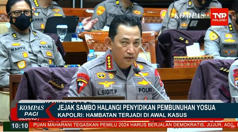 Kapolri Beberkan 8 Poin Rekayasa Skenario Ferdy Sambo Terkait Pembunuhan Brigadir J