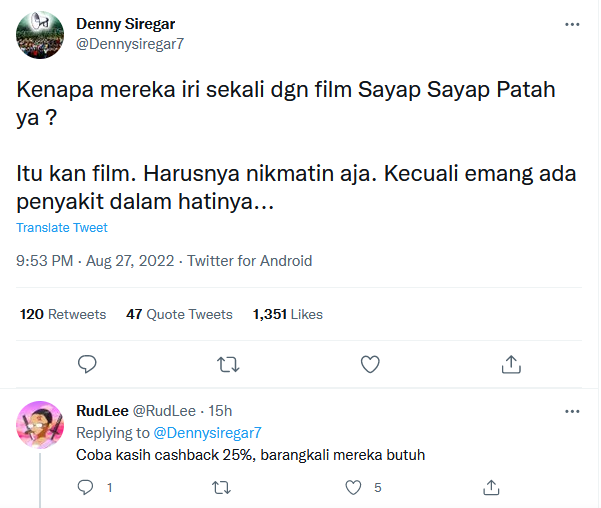 Profil Denny Siregar, Produser Sekaligus Penulis Film Sayap Sayap Patah Ismail