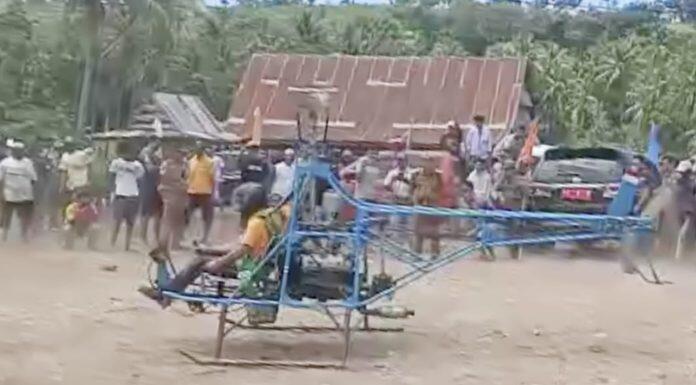 Modal Rp 20 Juta, Warga Jeneponto Berhasil Rakit Helikopter Berkekuatan Kuda