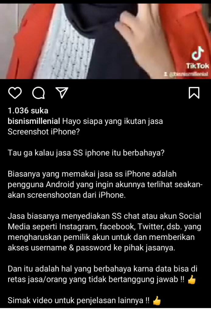 Gansis Ikutan Tren Bisnis Screenshot dari Layar iPhone, Sudah Tahu Bahaya dan Manfaat