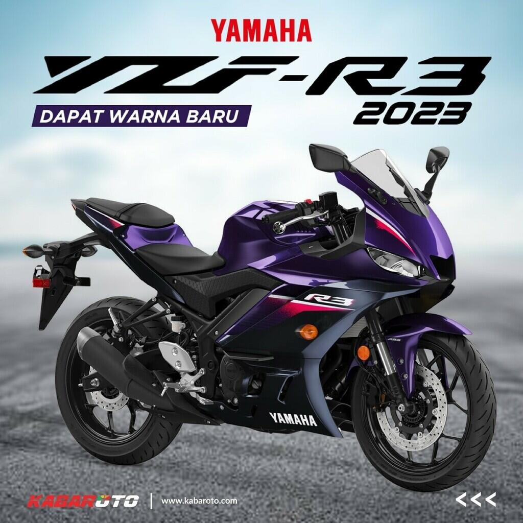 Yamaha YZF-R3 2023, Dapat Warna Baru