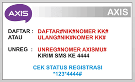 Cara Registrasi Kartu Axis Dengan Mudah