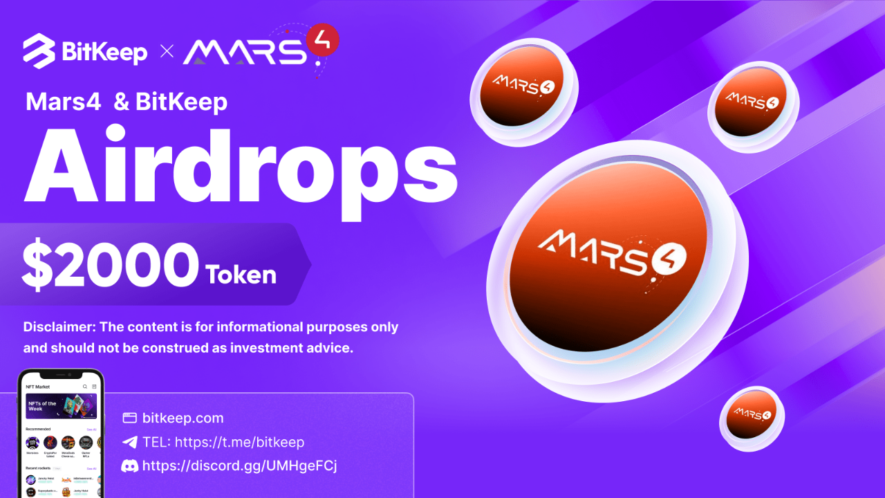 Mars 4 & Bitkeep Airdrop