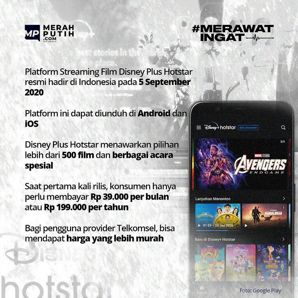 Disney Plus Hotstar Hadir di Indonesia, Ramaikan Streaming Film
