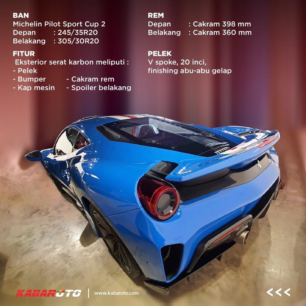 Profil Ferrari 488 Pista