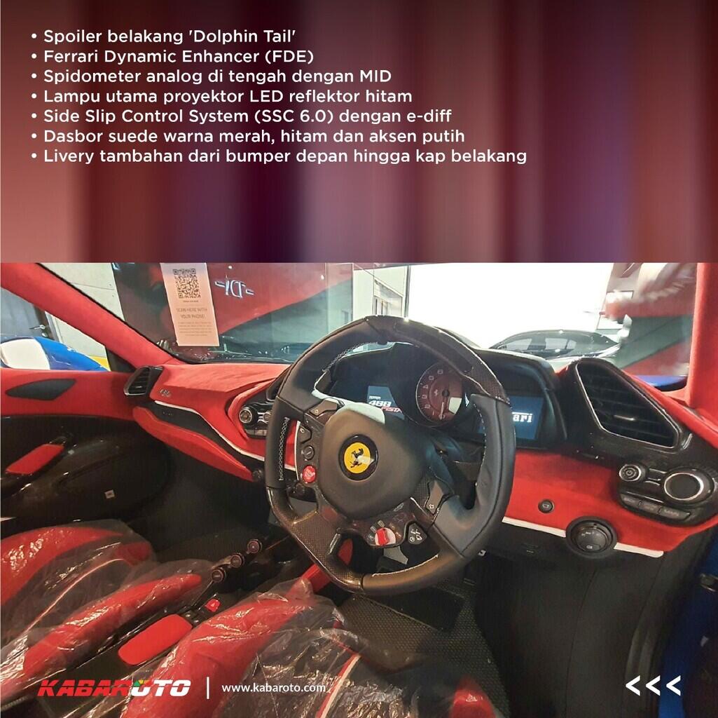 Profil Ferrari 488 Pista