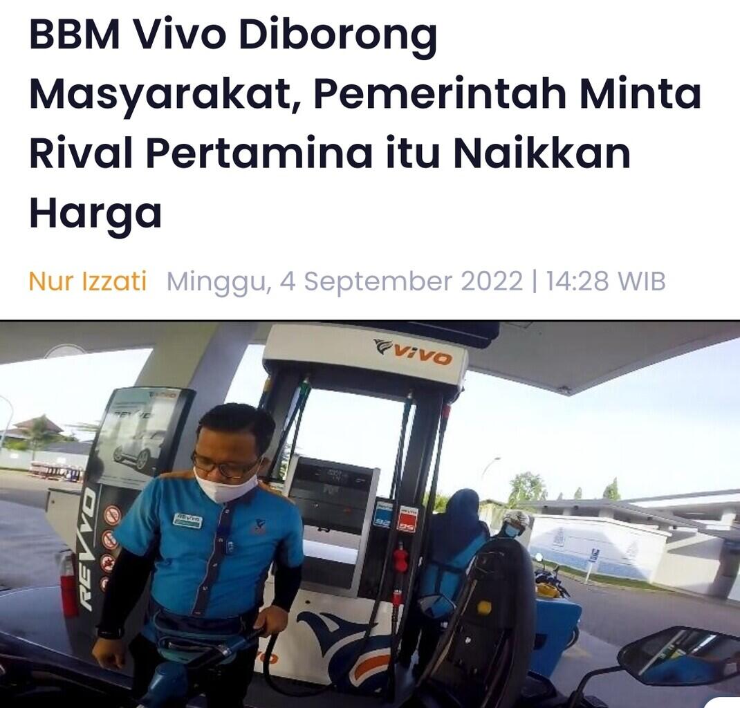 ESDM Bantah Larang VIVO Jual BBM Lebih Murah dari Pertalite