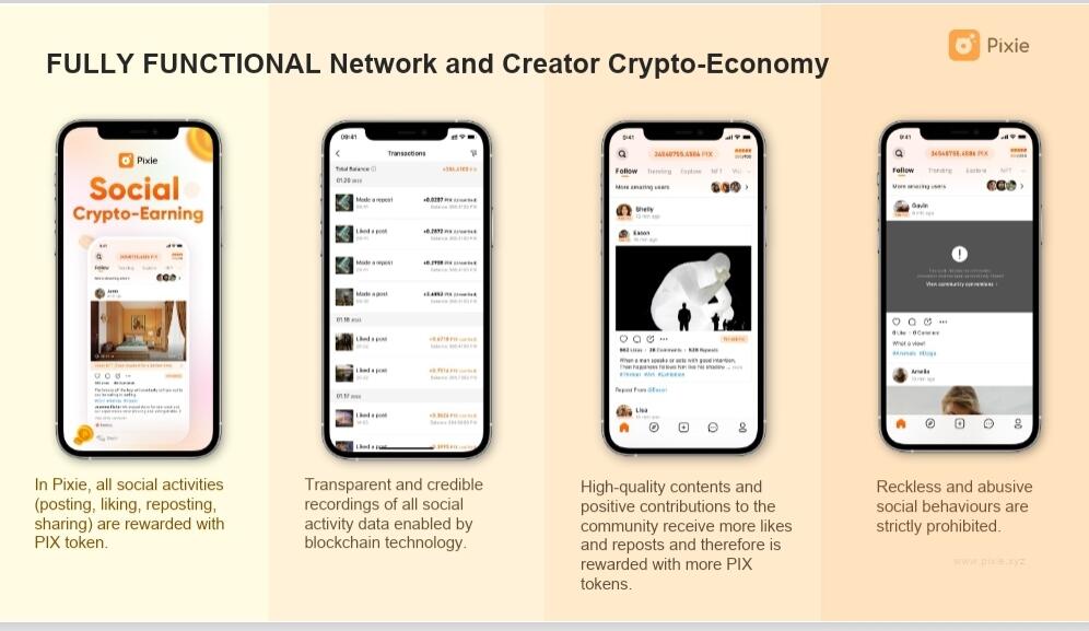 Join To Pixie - Crypto Social Earning