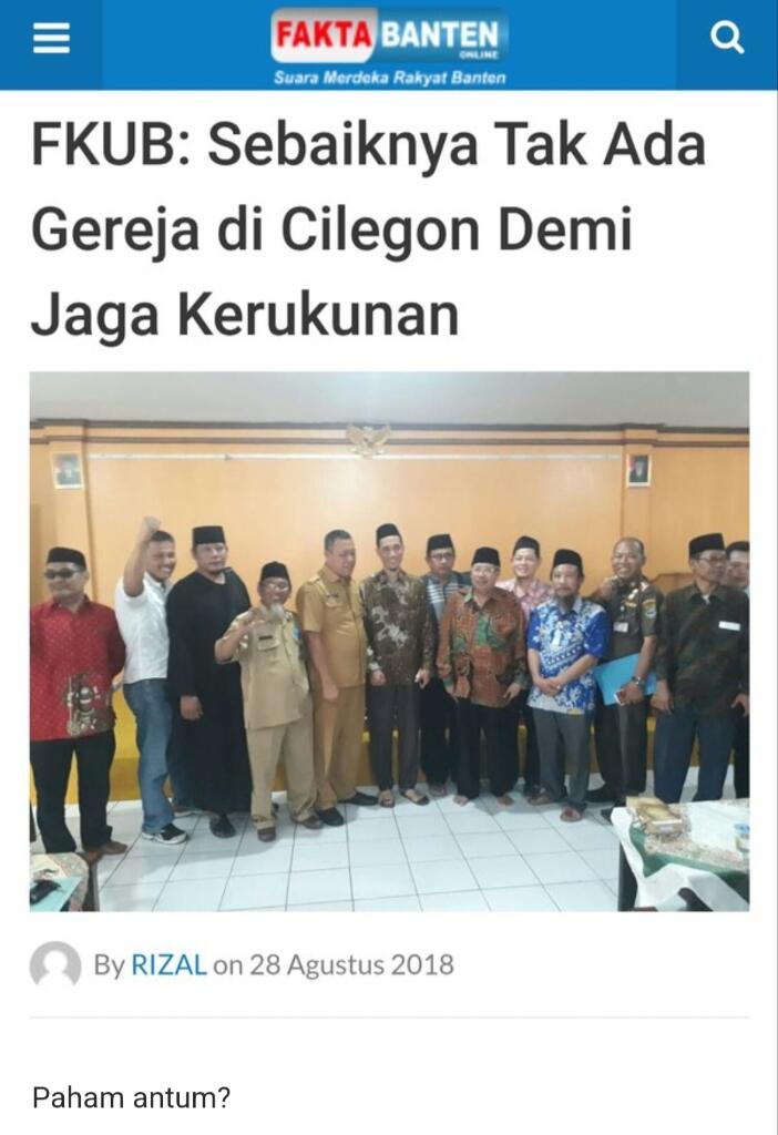 Tolak Pembangunan Gereja di Cilegon, Massa Aksi Bawa Kain Kafan Hingga Ancam Turunkan