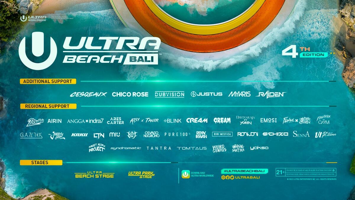 Full Line Up Ultra Beach Bali 2022 Sudah Diumumkan!