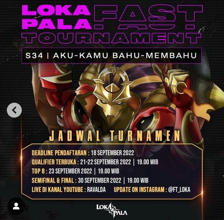 Info Turnamen Lokapala Mabarkuy dan Fast Tournament ke-34