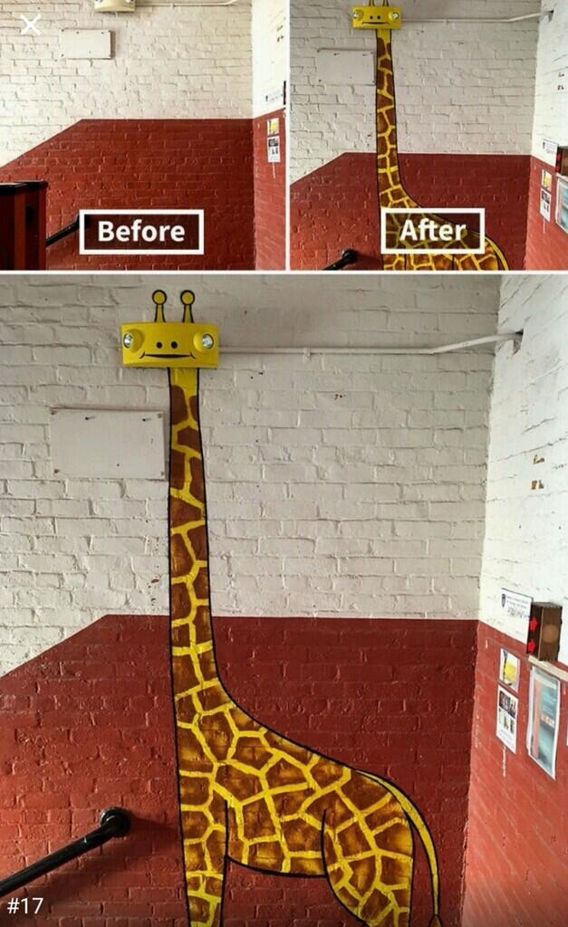 Keren Abis! Street Art Jalanan yang Digambar Pada Benda-Benda Tak Terduga