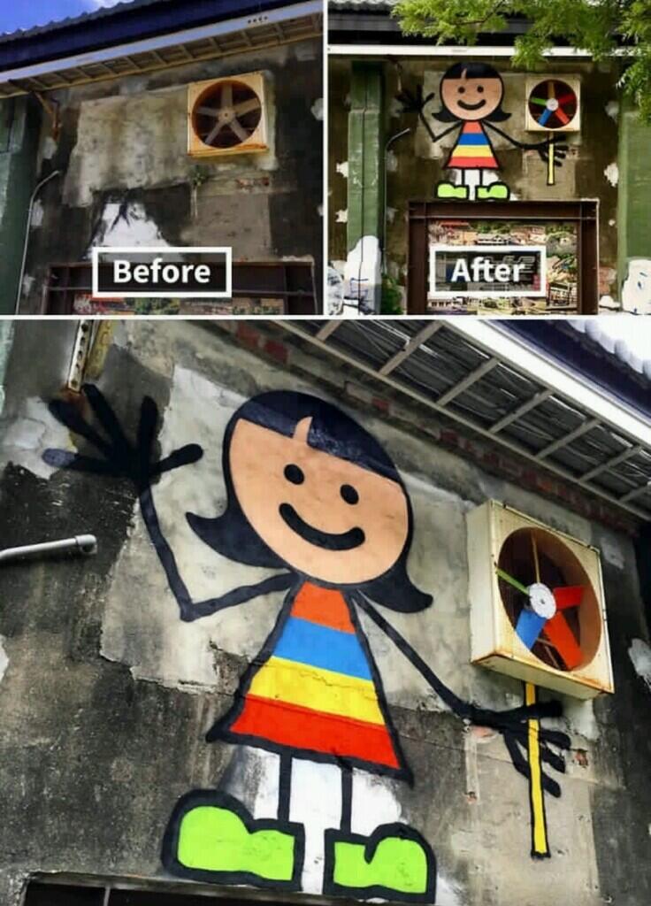 Keren Abis! Street Art Jalanan yang Digambar Pada Benda-Benda Tak Terduga