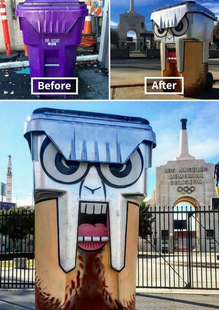Keren Abis! Street Art Jalanan yang Digambar Pada Benda-Benda Tak Terduga