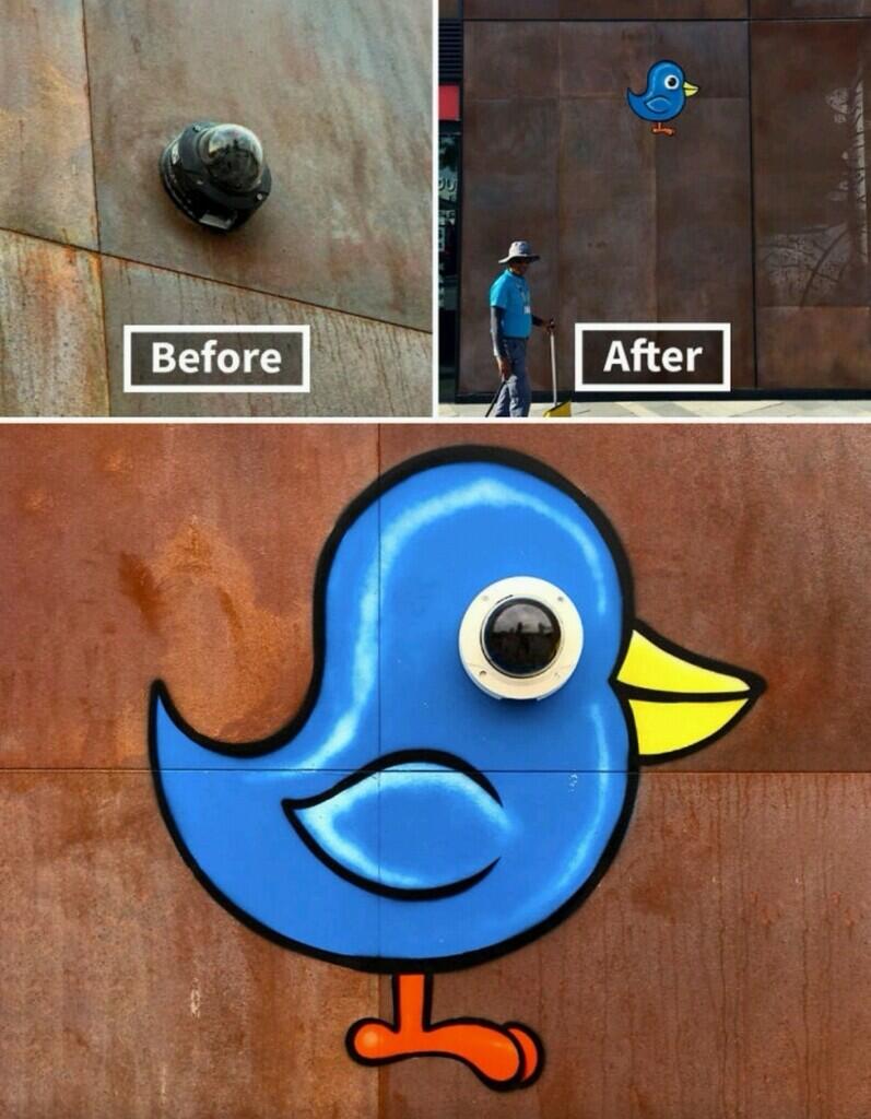 Keren Abis! Street Art Jalanan yang Digambar Pada Benda-Benda Tak Terduga