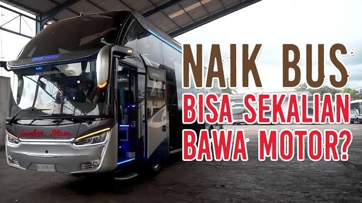 Zaman Makin Canggih, Bus Bisa Bawa Motor Didalam Bagasinya