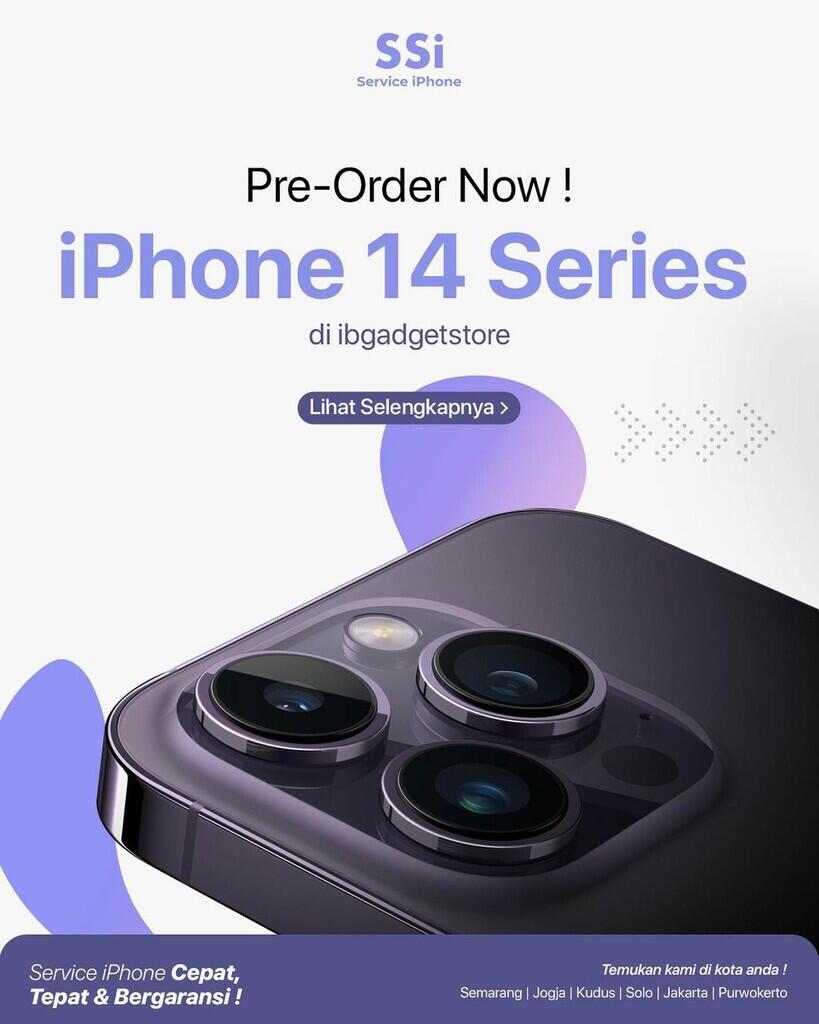 IBGADGETSTORE Open PO iPhone 14 di Semarang!