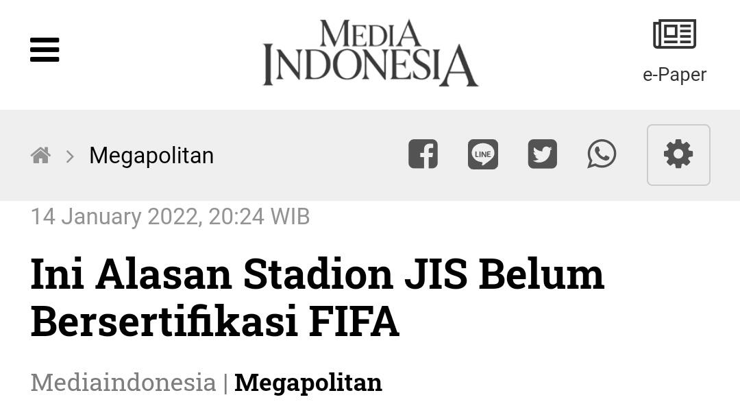 JIS Dinilai PSSI Tak Layak, Biaya Proyeknya Berapa Triliun?