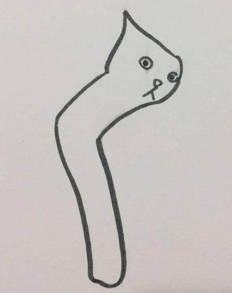 Gokil! 10 Pose Kucing Terkonyol Beserta Ilustrasi Gambarnya Pada Kertas