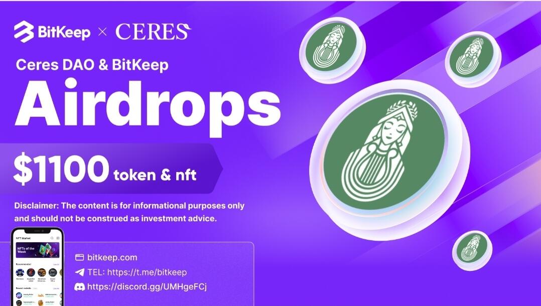 CeresDAO & Bitkeep Airdrop