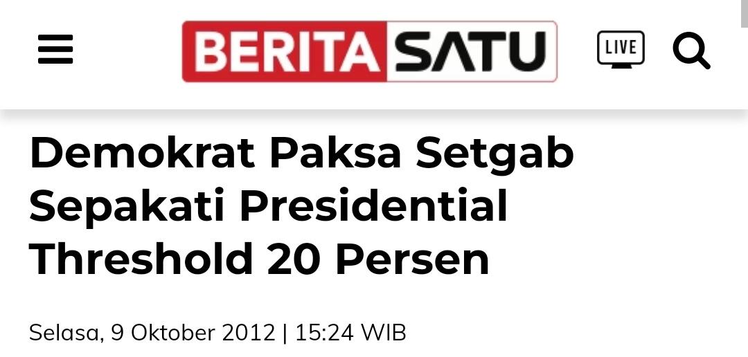 SBY: Pilpres 2024 Akan Diatur Hanya 2 Pasangan yang Dikehendaki Mereka