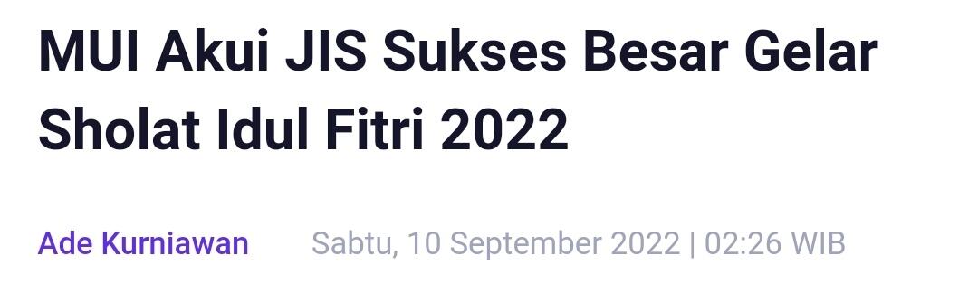 Stadion JIS Sudah Bagus untuk Gelar Pertandingan, tapi...