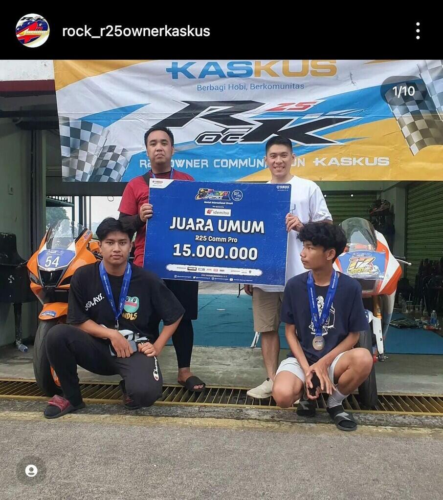R25 Owners Community on KASKUS (ROCK) Juara Umum Yamaha Sunday Race 2022